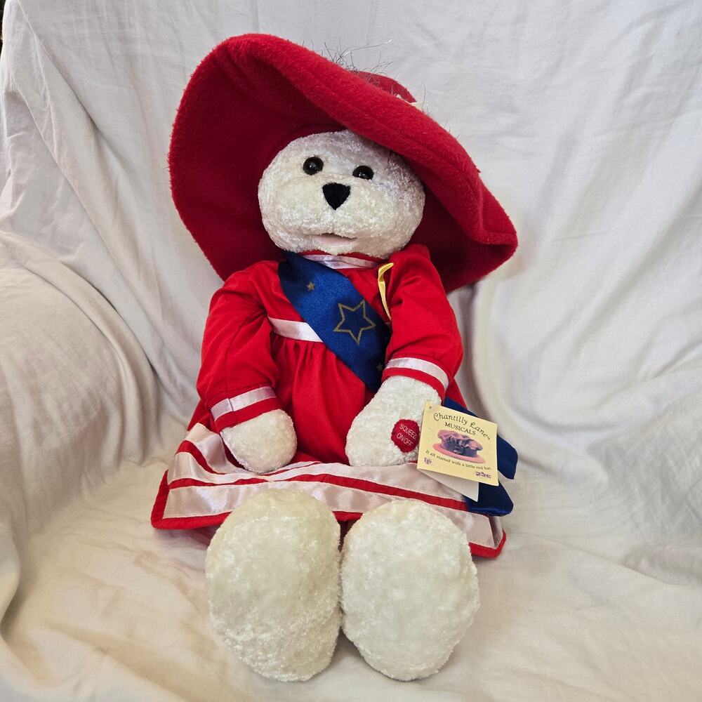 Chantilly Lanes 22" Betsy Sings God Bless America Animated Red White Blue Works!